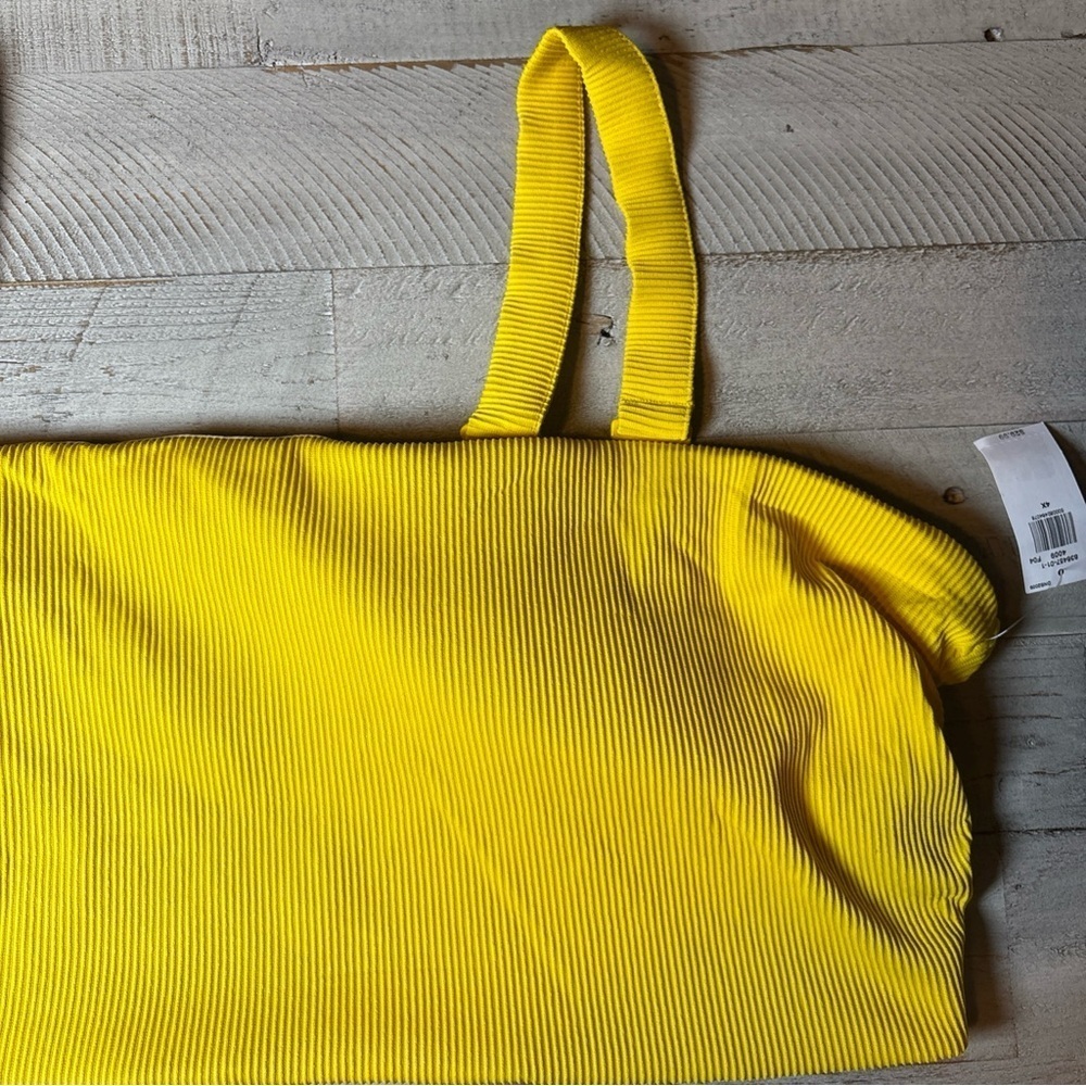Old Navy Women's Size 4X Rib Bikini Top Adjustable Straps Yellow NWT! - Picture 4 of 16
